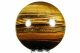 Polished Tiger's Eye Sphere - Top Quality #362577-1